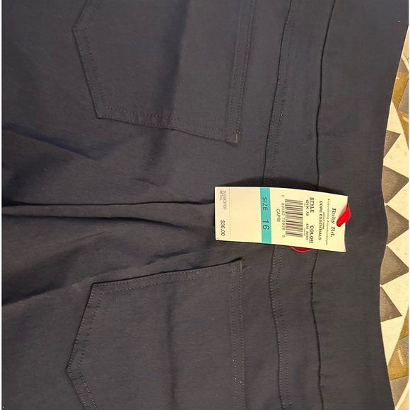 Women’s navy blue pull up trouser .. - Picture 2 of 4